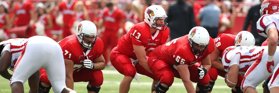 Illinois State's football team in their starting lineup.
