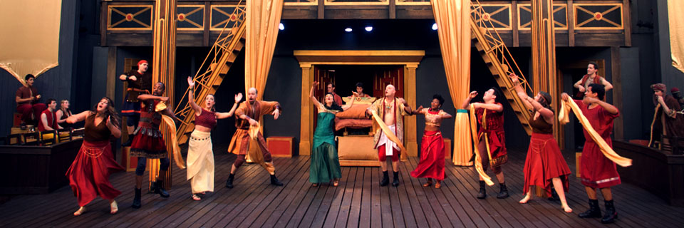 The Shakespeare Festival performing Antony and Cleopatra.